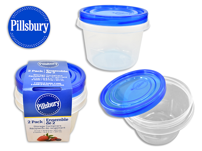Pillsbury 16.8oz Screw Top Container (2 Pack) - Image 1